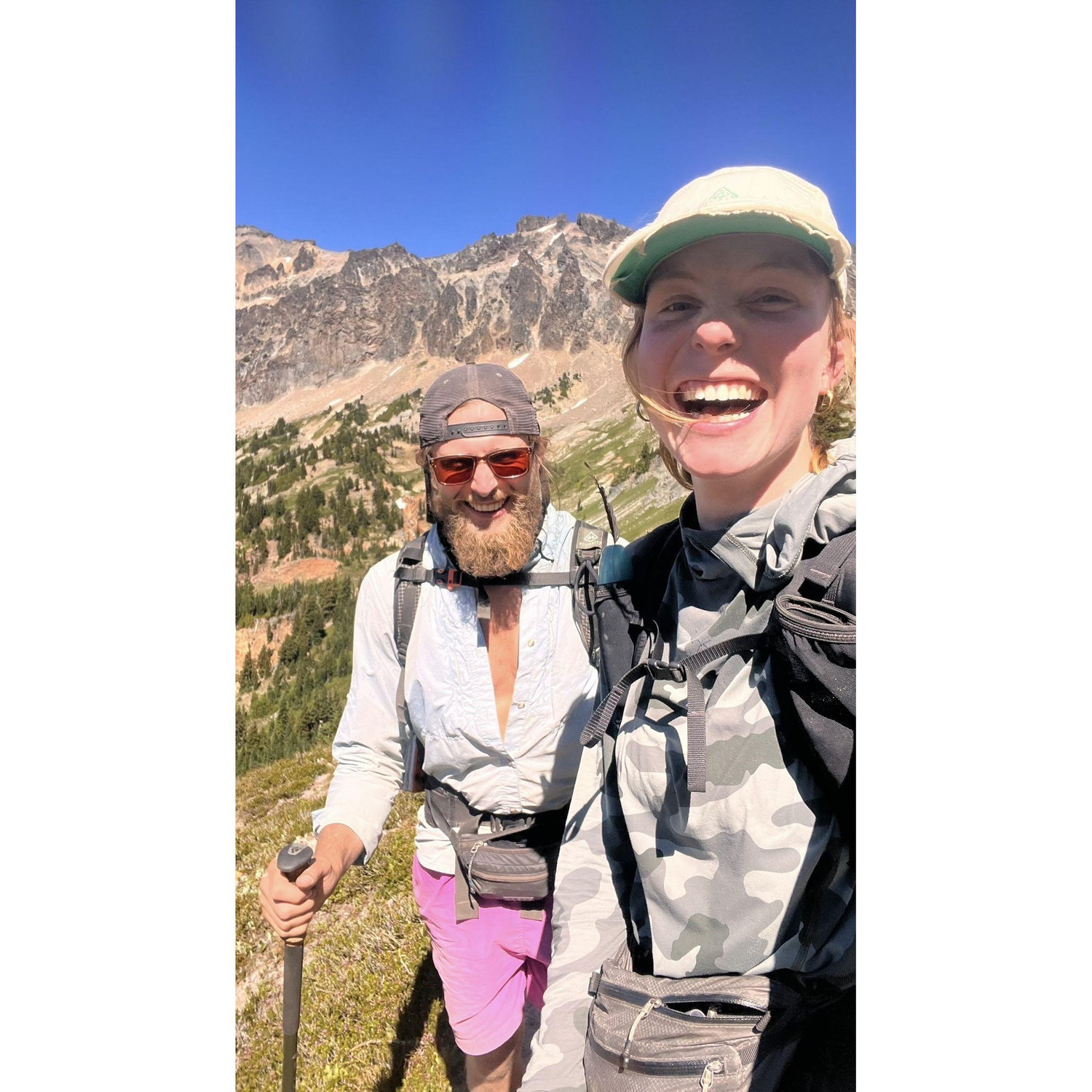 Laughing on the PCT in Washington state