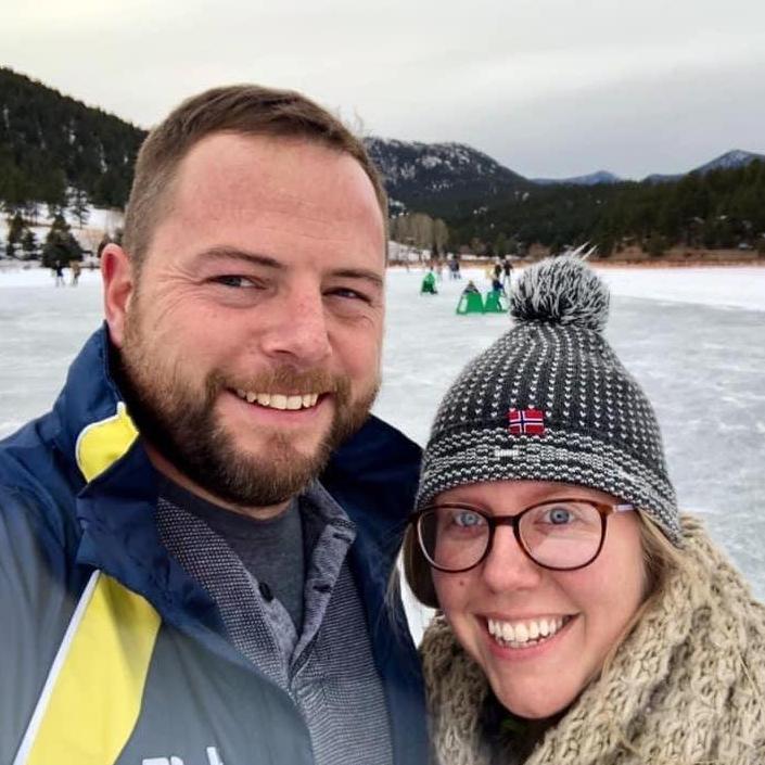 Ice Skating on Evergreen Lake