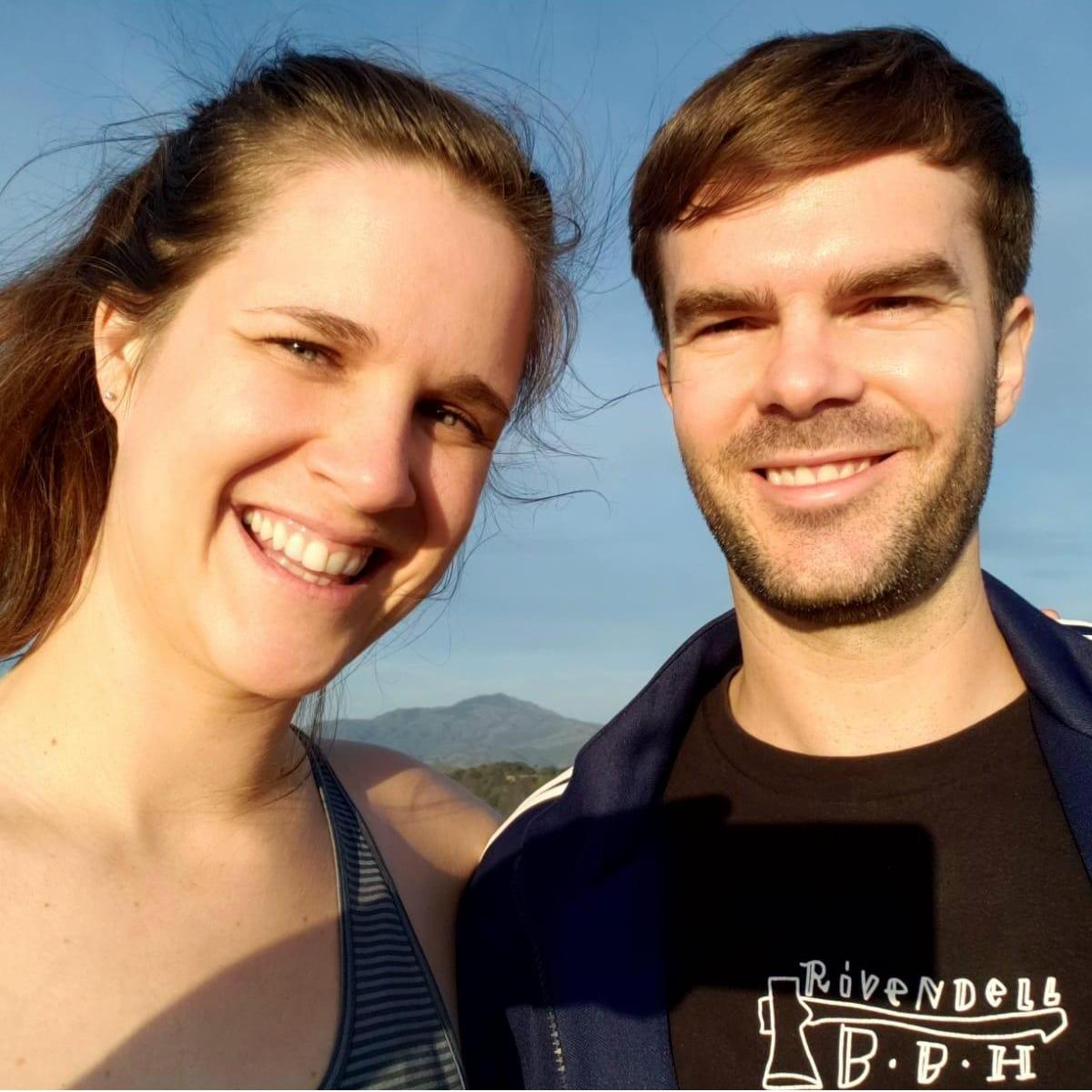 Hiking and taking some pictures before proposing. I love this woman.