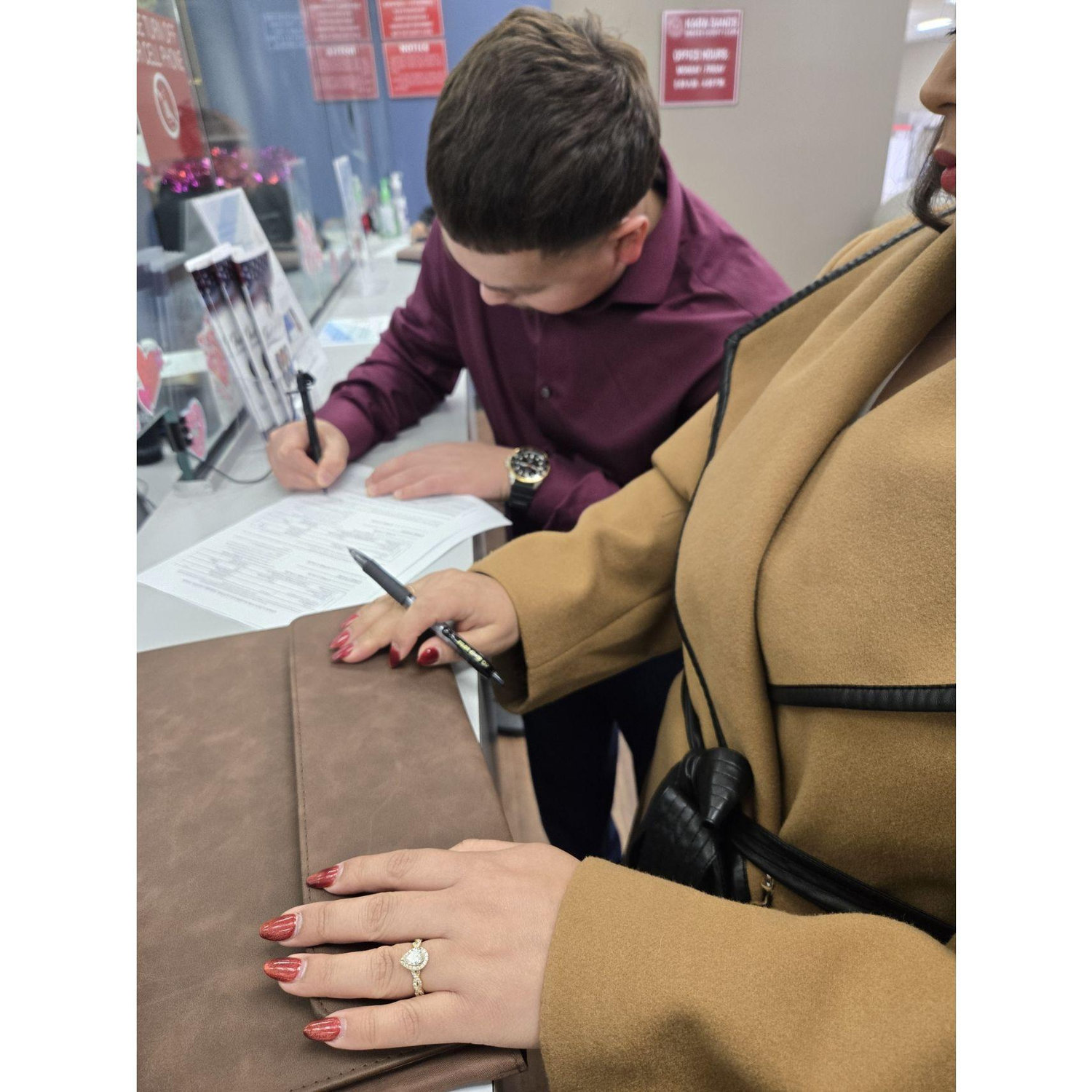 Getting our Marriage License