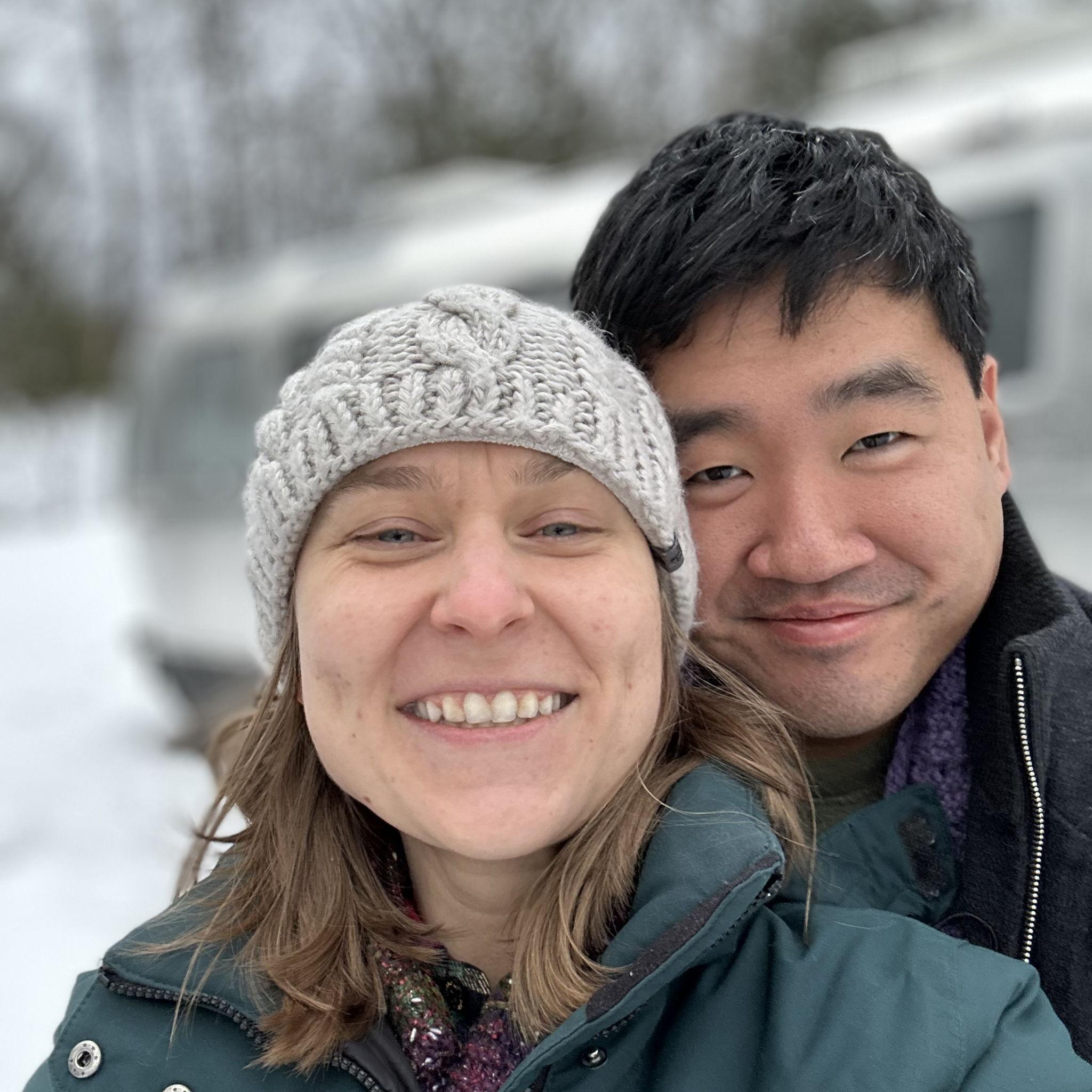 Roadtrip to NY. Enjoying the first snow of the year!