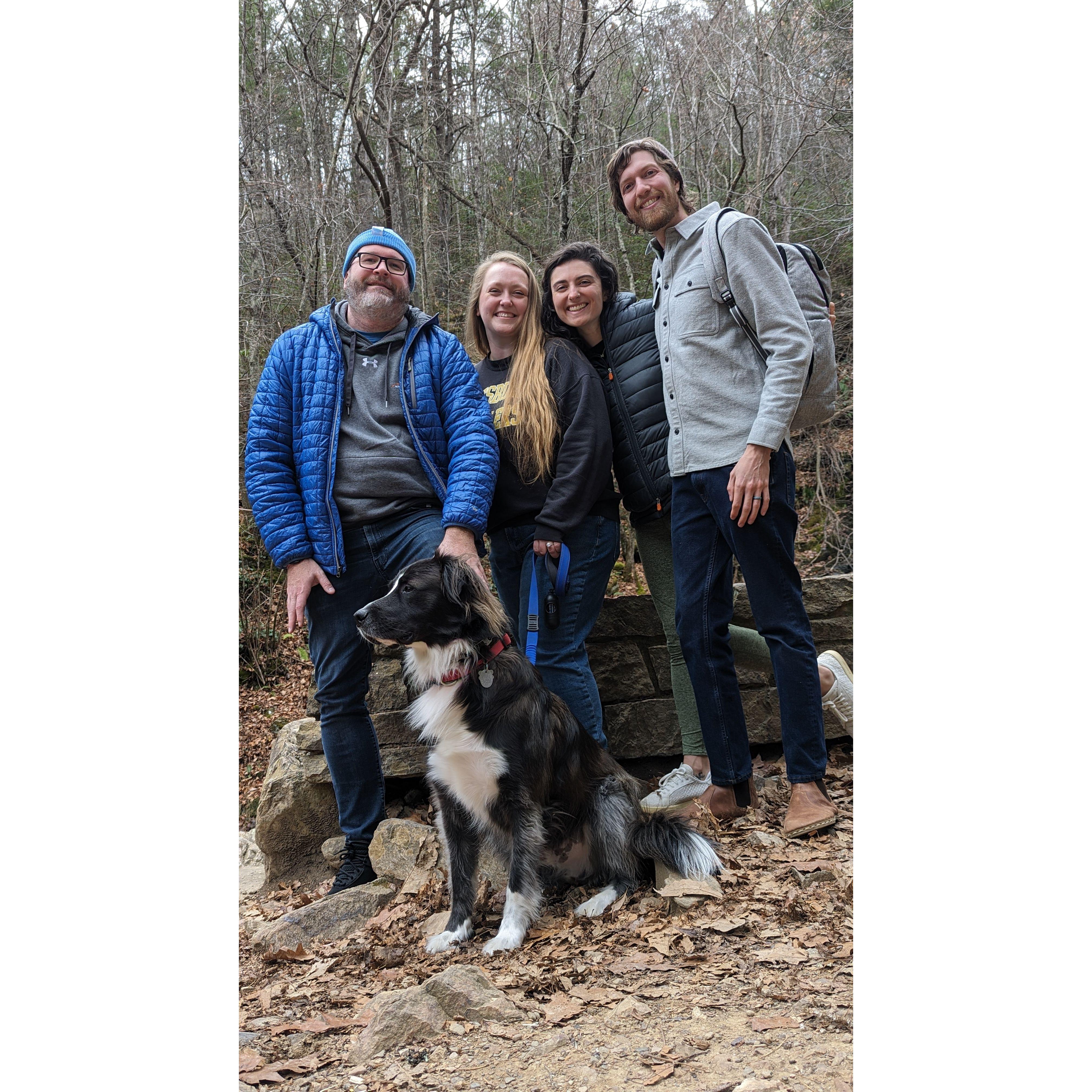 A photo including our lovely friends, Hannah and Max, who covertly helped with proposal plans and ensured we had photos to capture our lifelong memory.