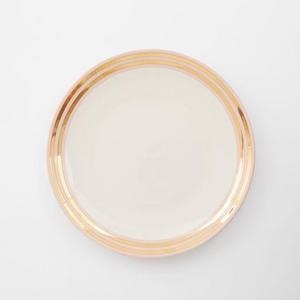 Fishs Eddy Gilded Side Plate - Pink
