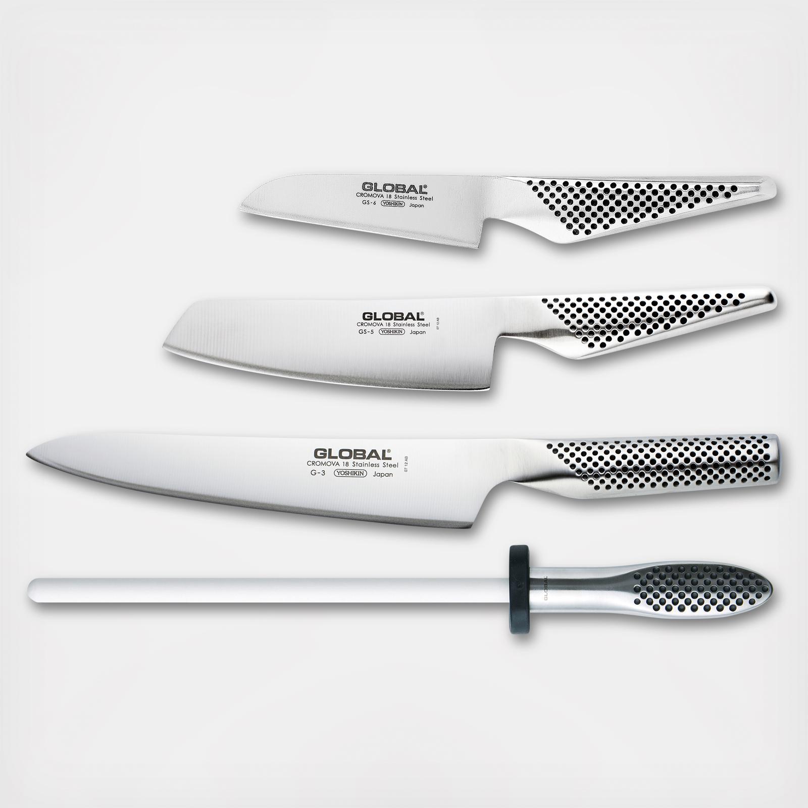 Brooklyn Copper 4 Piece Ceramic-Coated Steak Knife Set