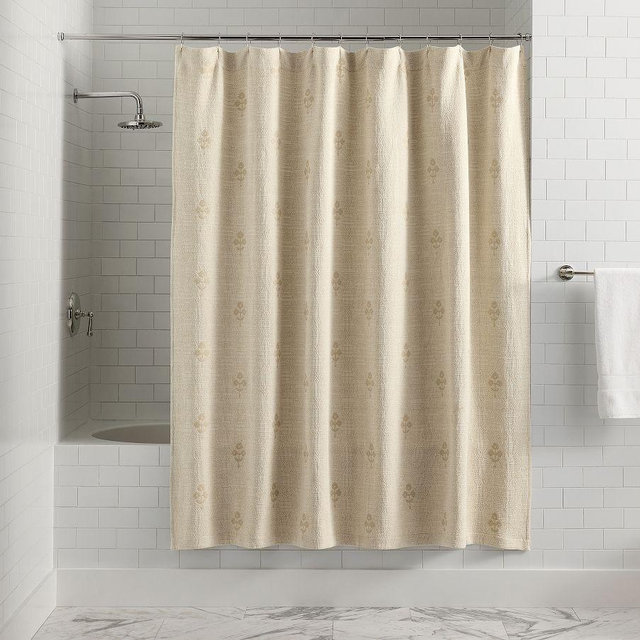 Natalie Matelasse Shower Curtain, Flax, 72"