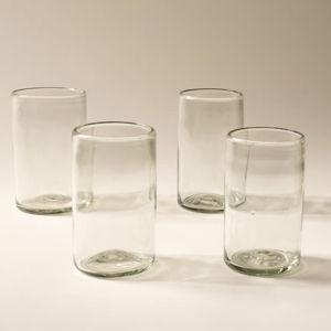 Recycled Handblown Glassware | Tall Set of 4, Clear | East Fork
