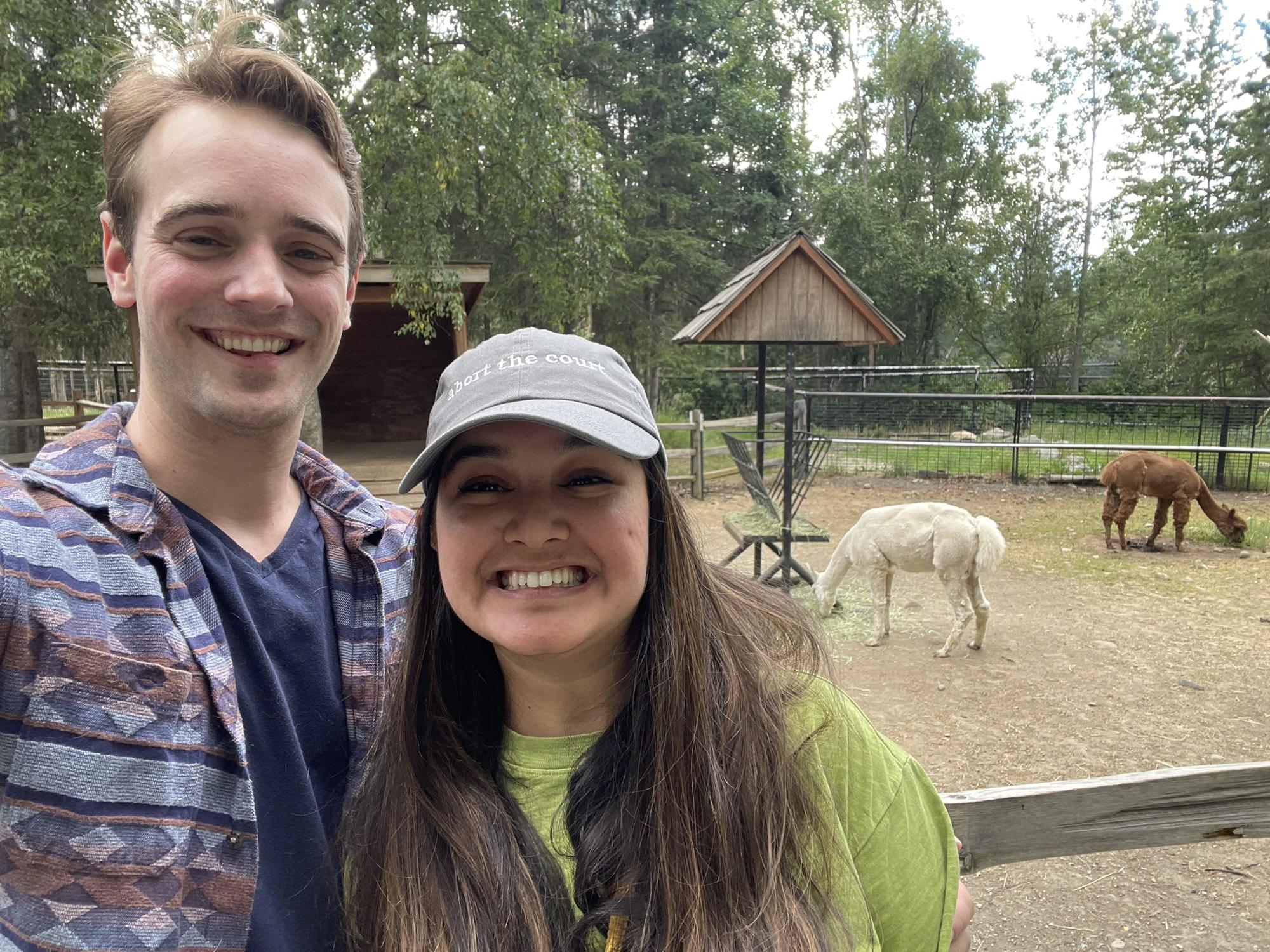 First time at the anchorage zoo!