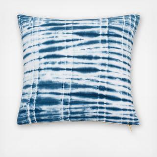 Shibori Chic Tie-Dye Throw Pillow
