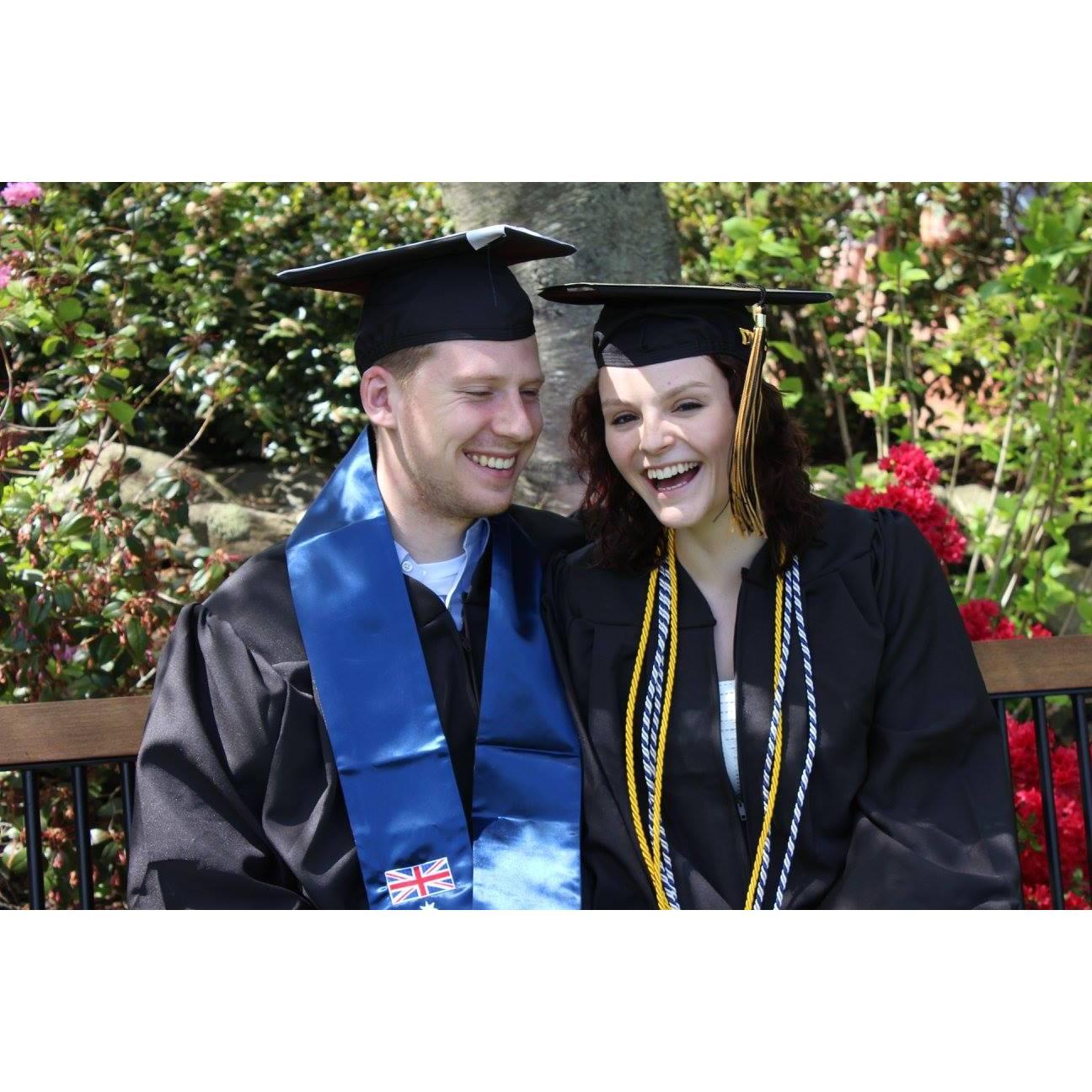Bryant University graduation, May 2017.