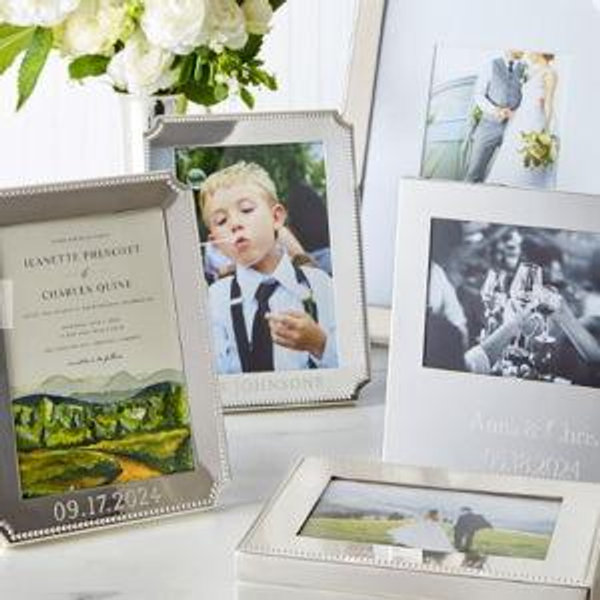 Celebration Personalized Beaded Photo Frame