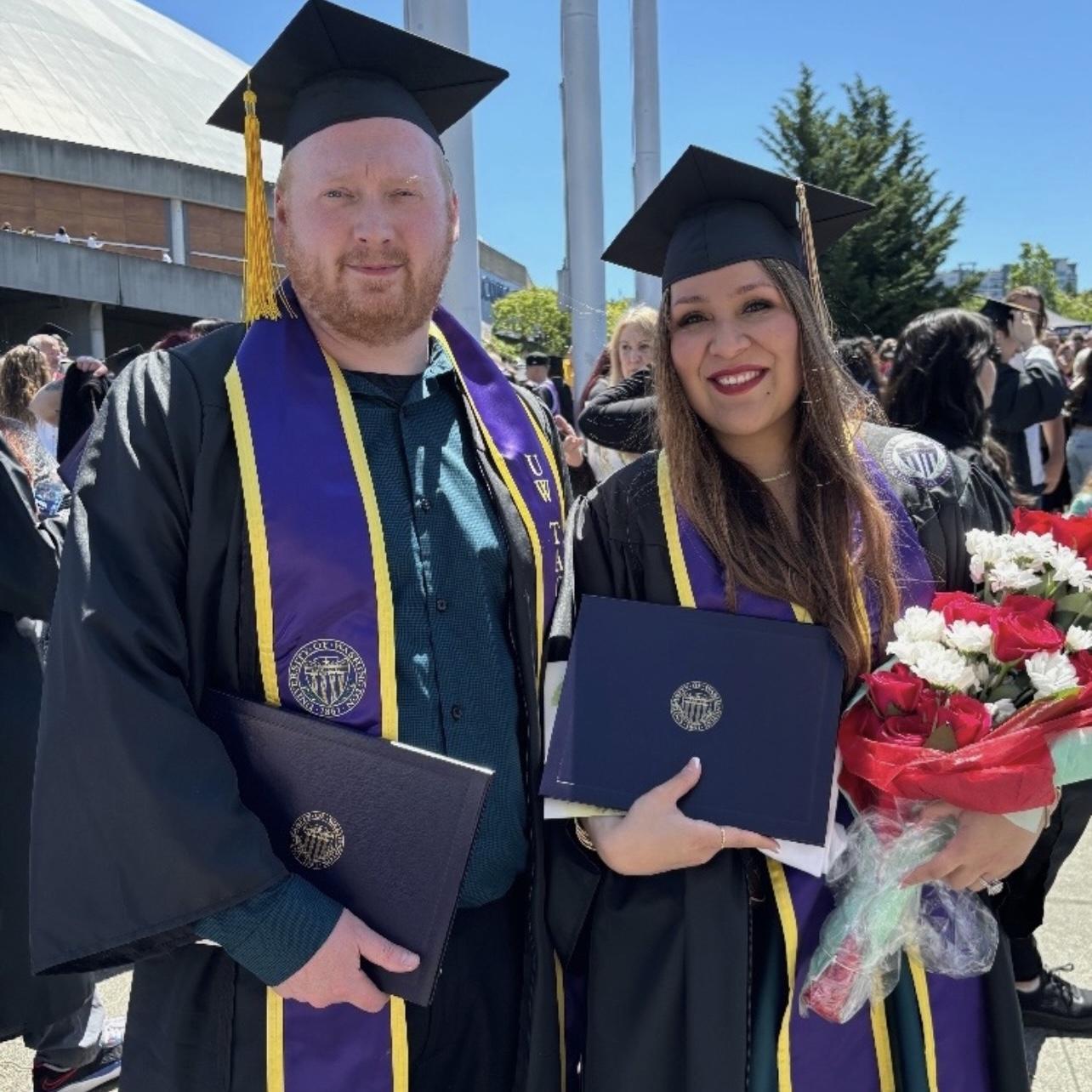 We both graduated from college.