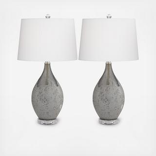Volcanic Shimmer Table Lamp, Set of 2
