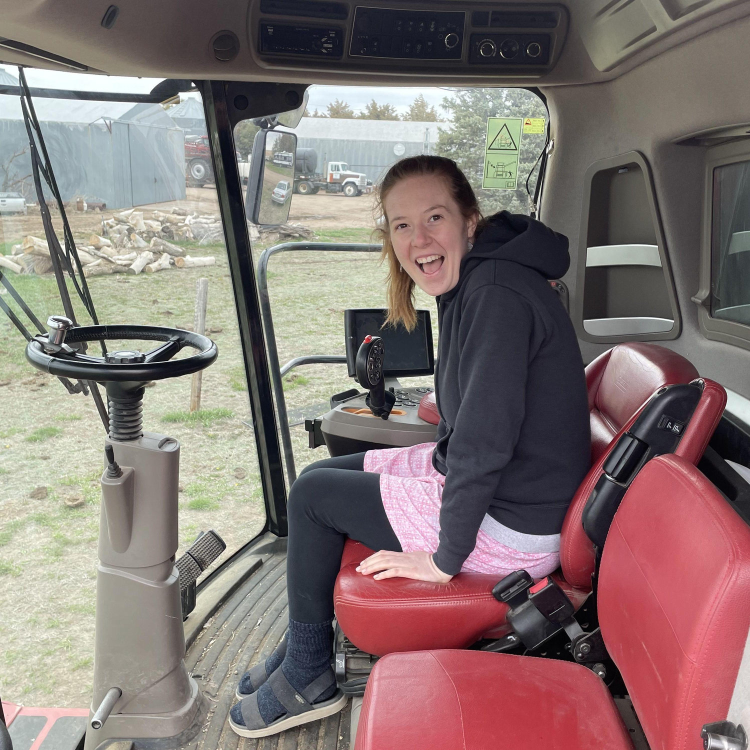 Sydney's first visit to the farm in Holyoke, CO!