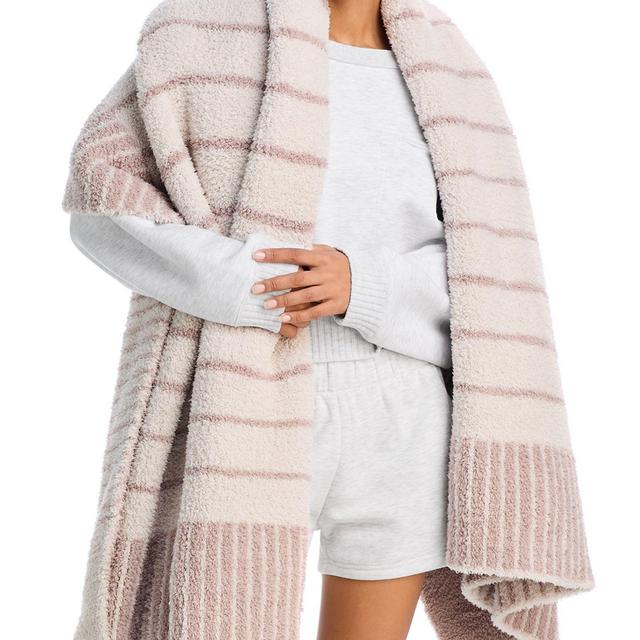 BAREFOOT DREAMS CozyChic Box Stripe Throw - Exclusive