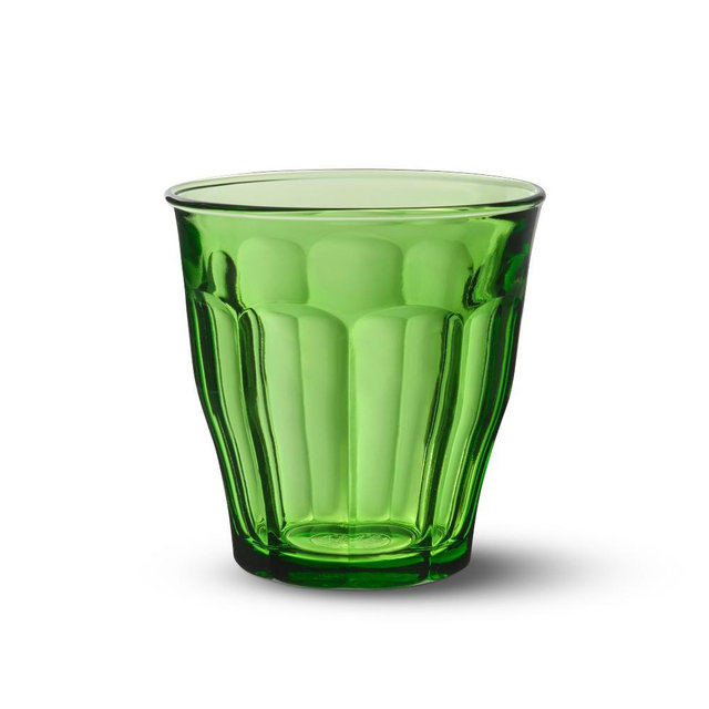 Duralex Picardie Green Tumblers, 8oz, Set of 6
