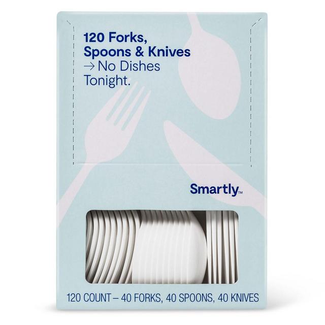 Plastic Forks, Spoons, Knives - 120ct - Smartly™