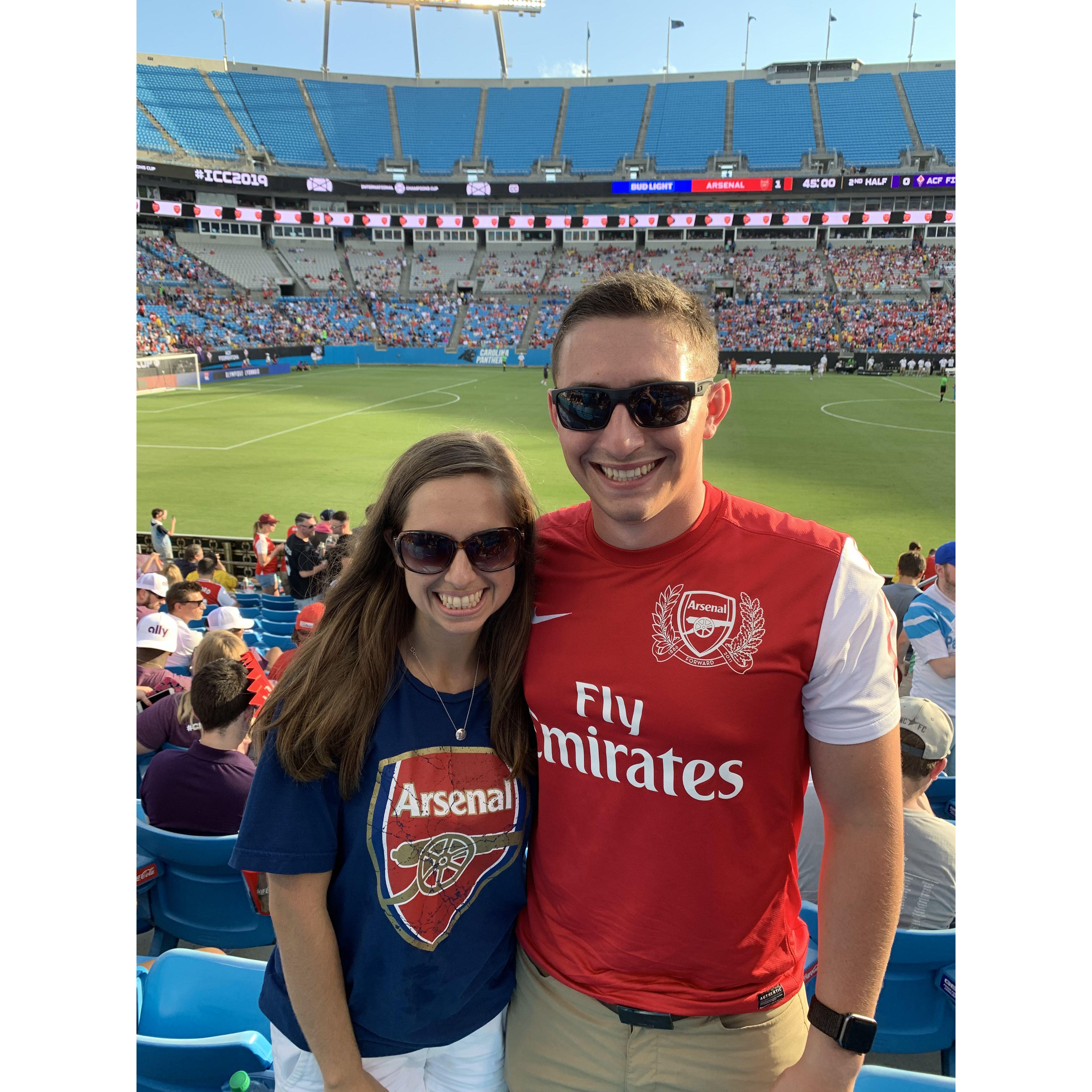 Our first photo together and our first time in Charlotte together!