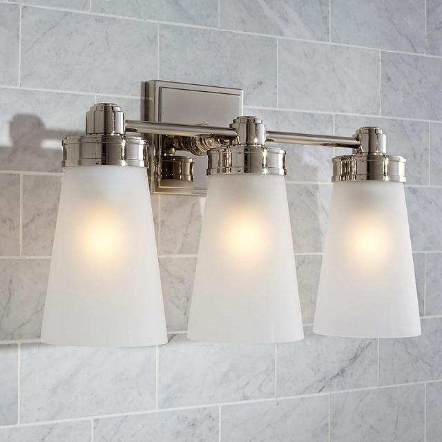 Polished Nickel Pearson Tube Triple Sconce