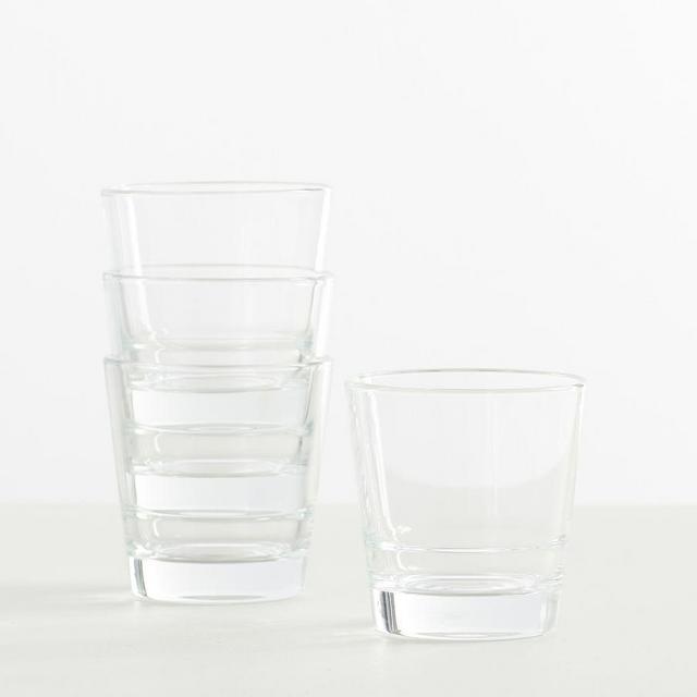 Astoria Stackable Short Glasses, 13.5 oz - Set of 4
