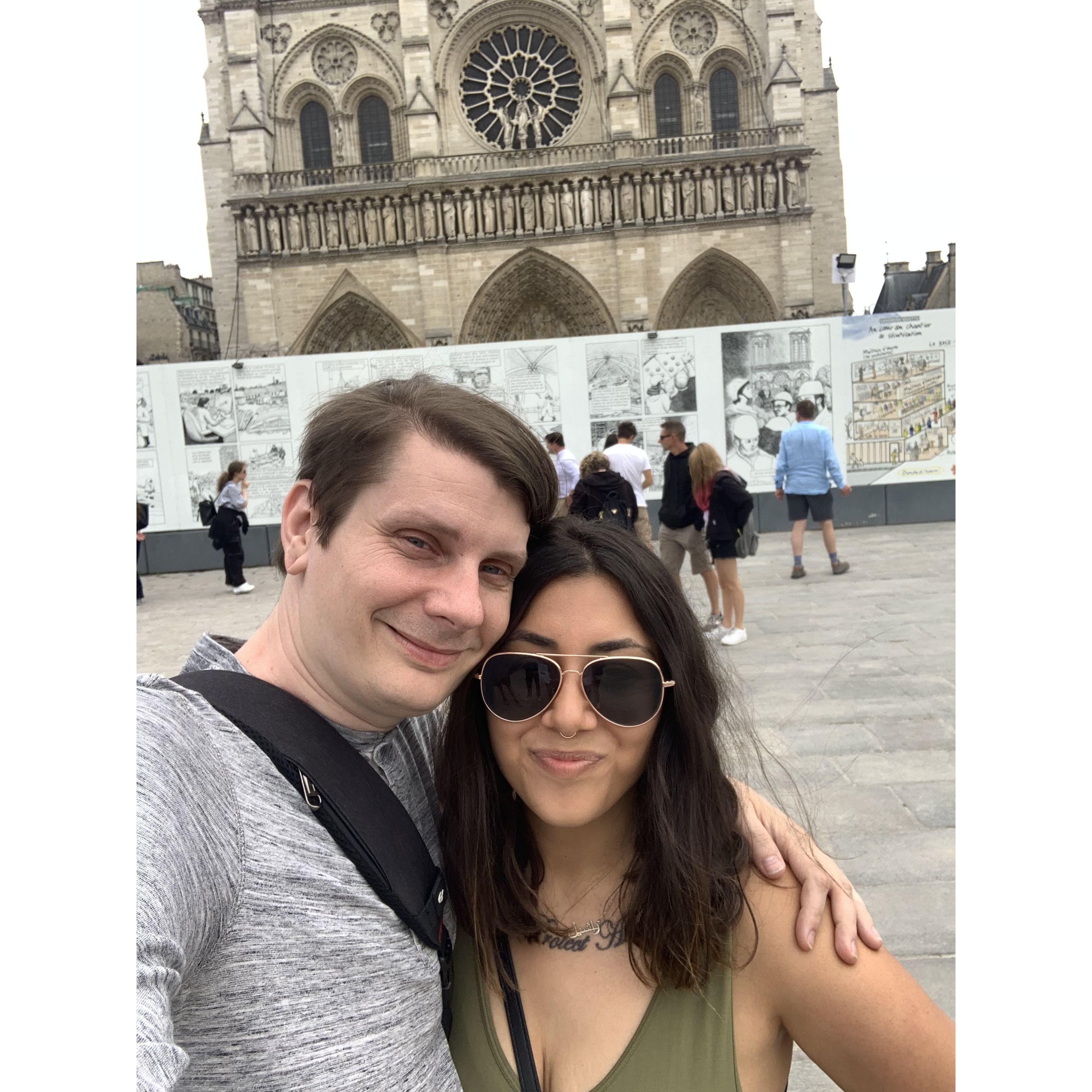outside of notre dame in paris