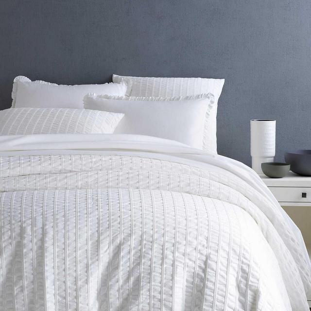 Tidal White Duvet Cover by Annie Selke