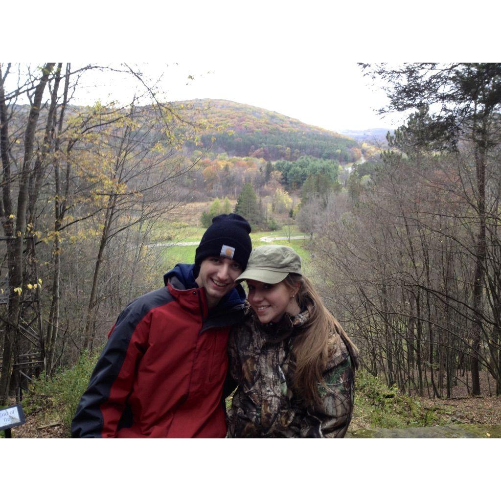 The first time Steven joined Kelly's family and friends in Allegany.