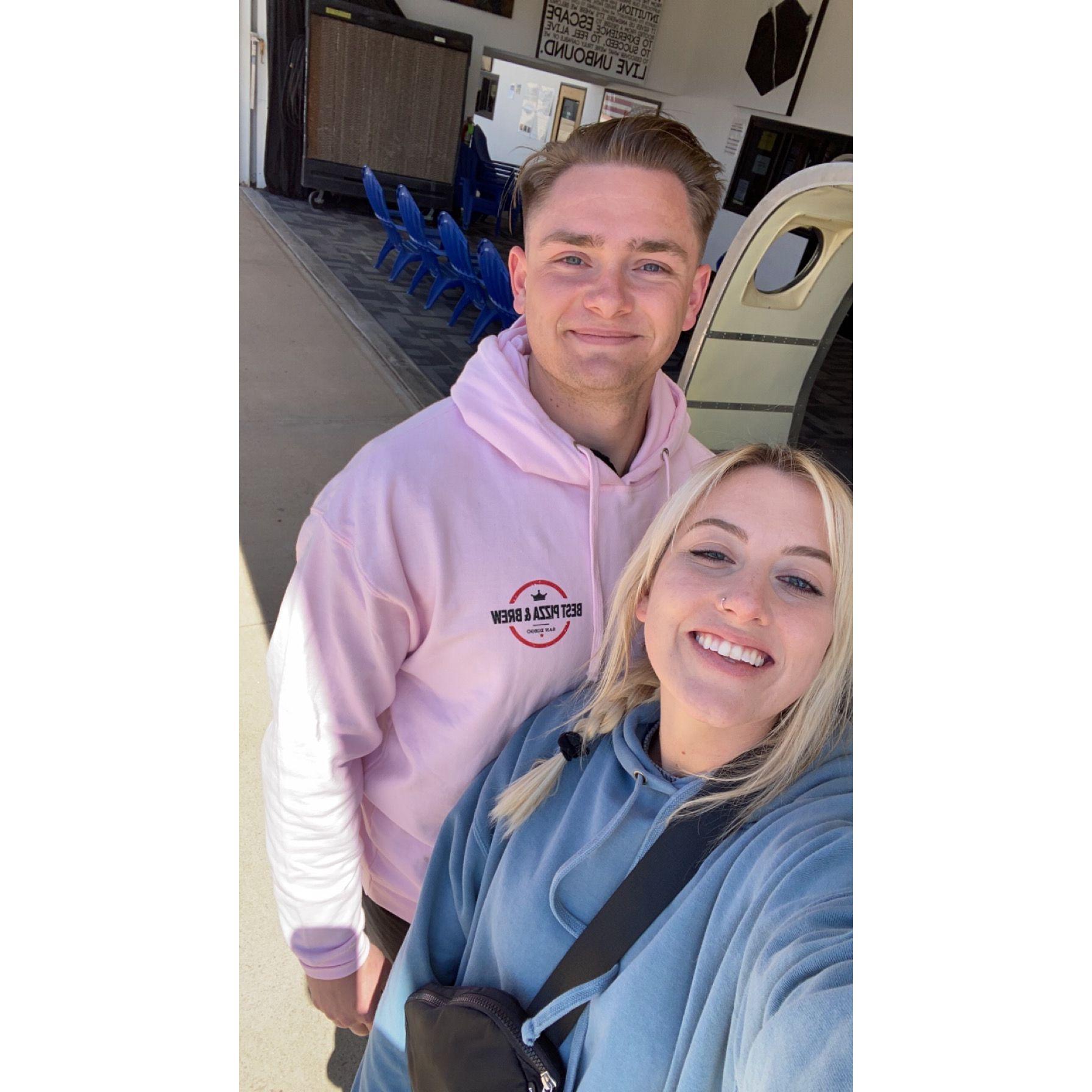 First date, we went skydiving!