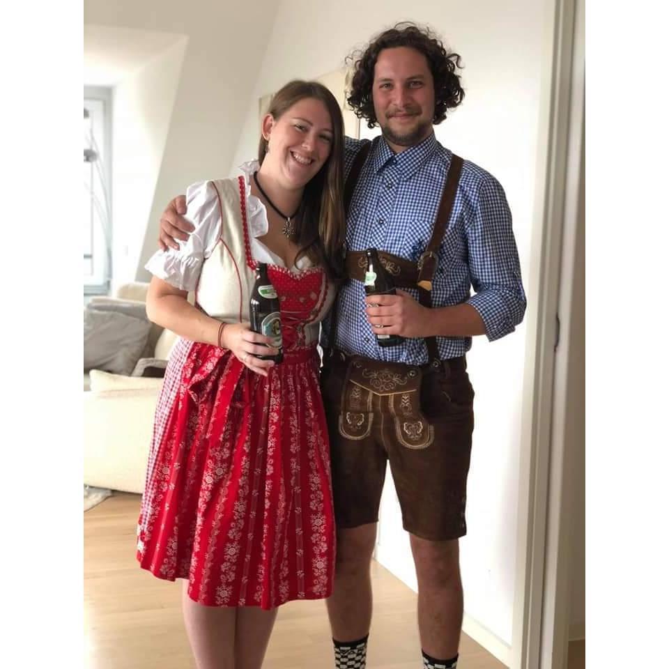Oktoberfest in Munich, Germany 2 days prior to Josh proposing!
