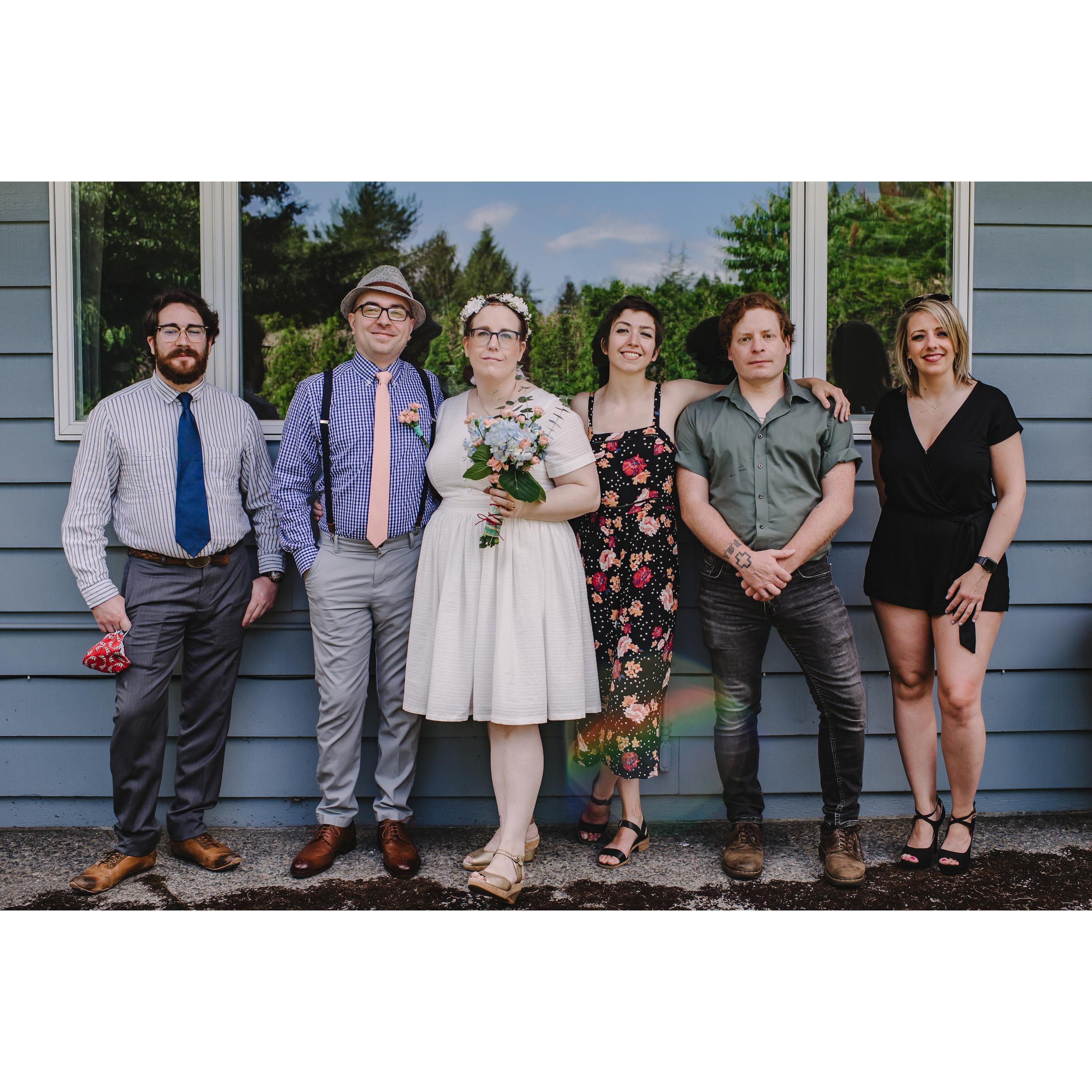 L-R: Zac, Patrick, Sophia, Kayla, Taylor, Amy