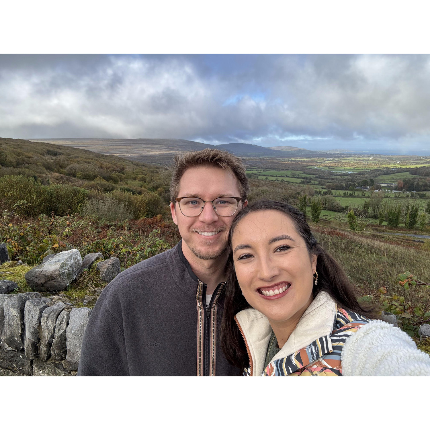 The drive to the cliffs before the proposal (she has no idea)