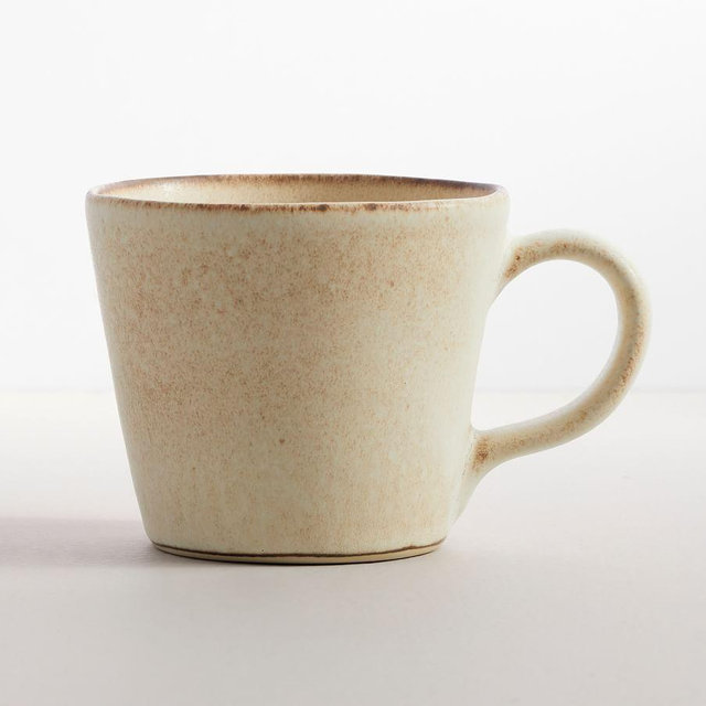 Larkin Reactive Glaze Stoneware Mugs, Set of 4 - Sand