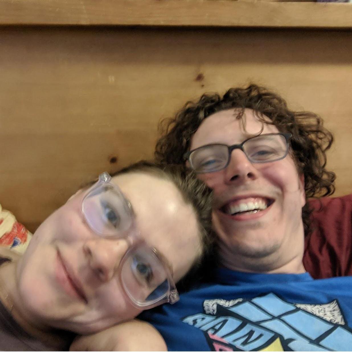 Our first night living together after being long distance. Yay!