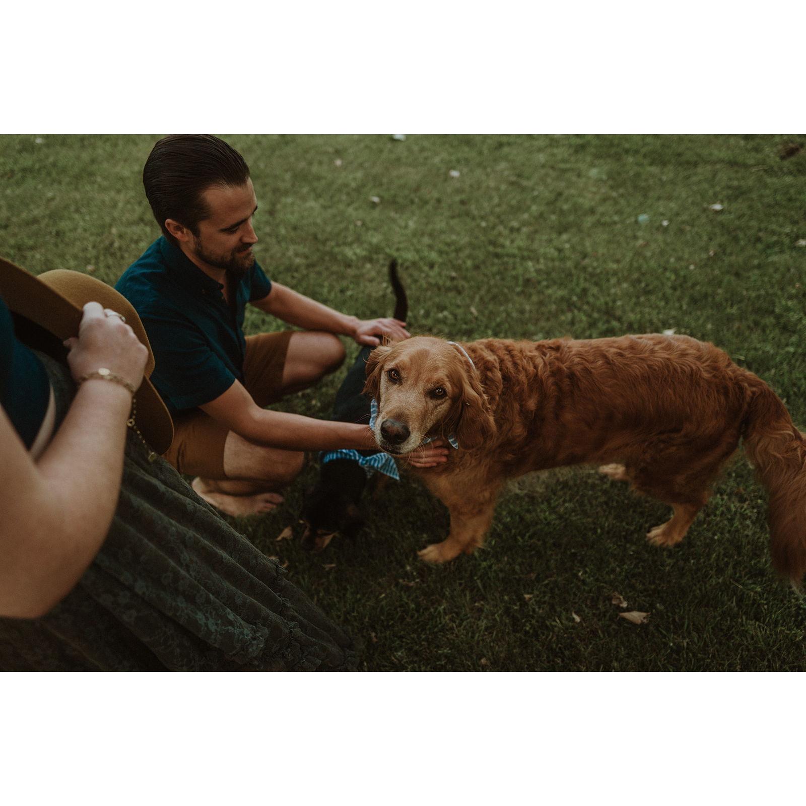 We took a few moments before our engagement pictures to attempt a family photo