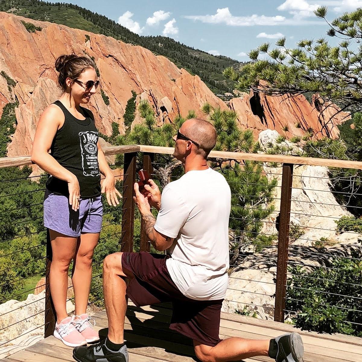 When he got down on one knee