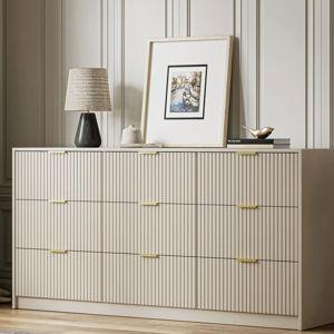 Aphan 9 - Drawer Dresser, 63" W - Beige