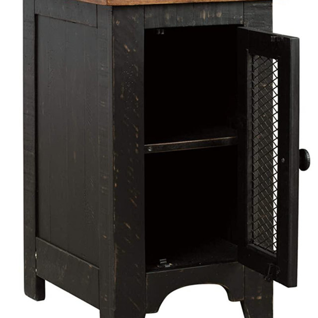 Signature Design by Ashley Valebeck Chair Side End Table Black/Brown