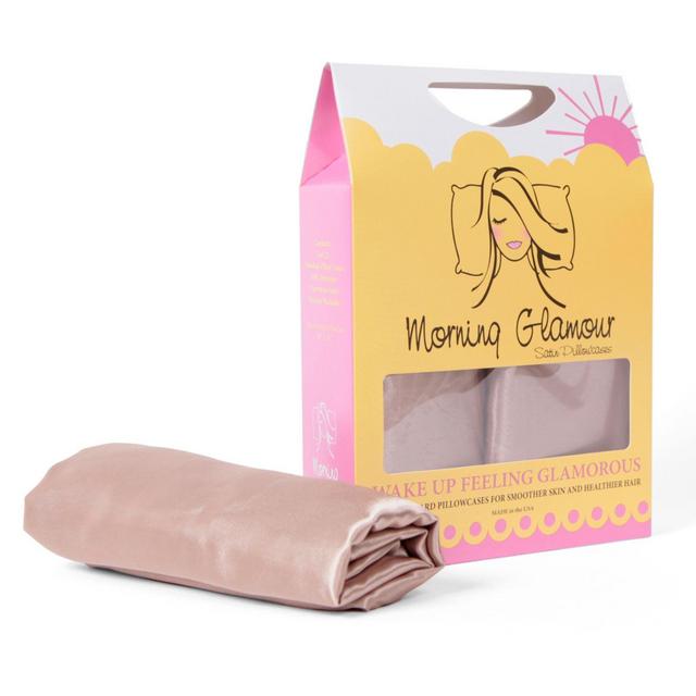 Morning Glamour® Satin Standard Pillowcases in Gold (Set of 2)