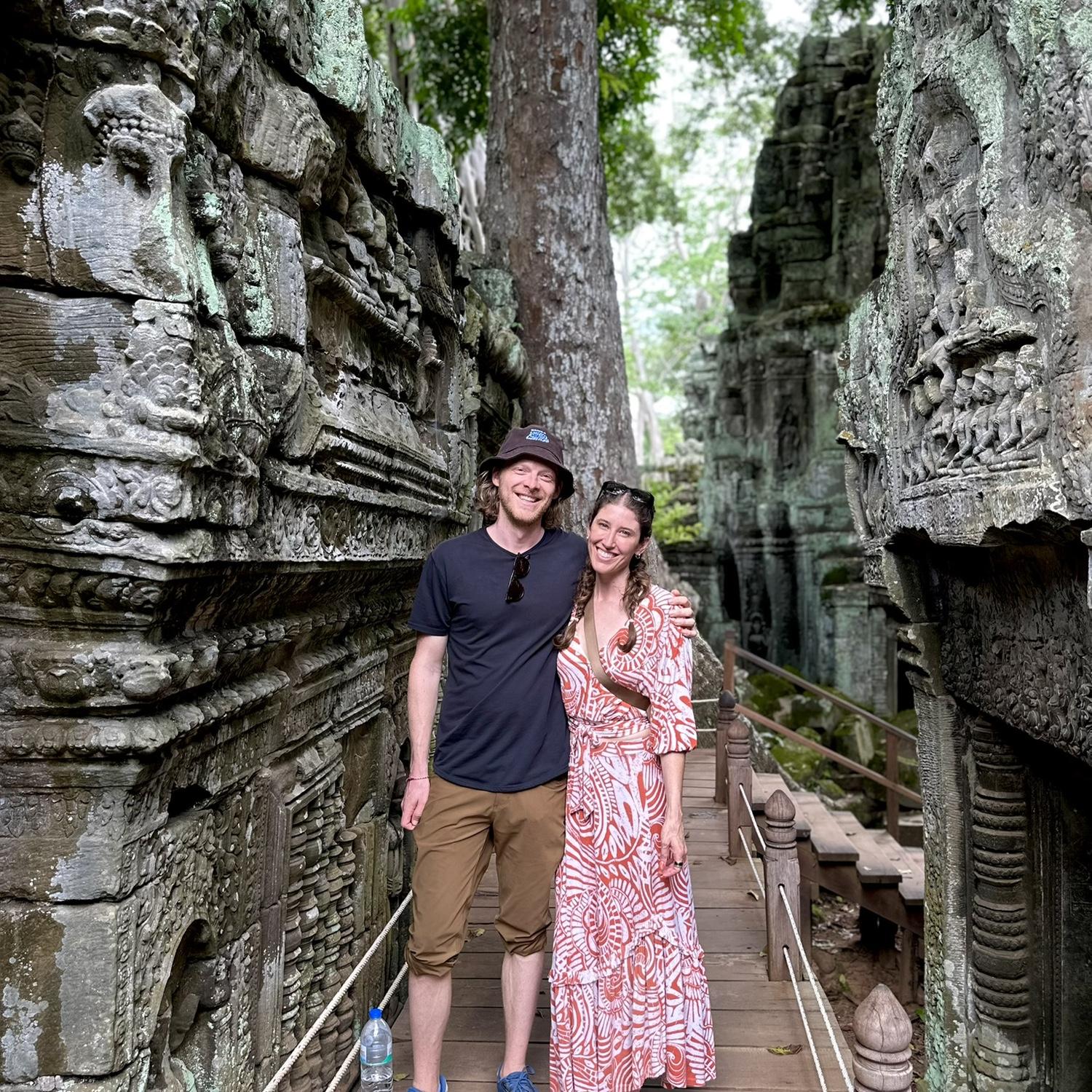 A damp time at Ta Prohm Temple in Cambodia
