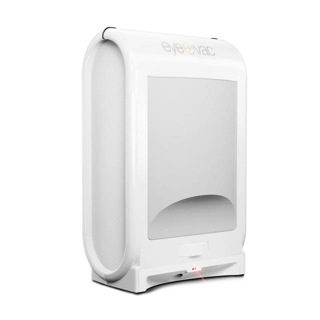 EyeVac PRO Touchless Stationary Vacuum - 1400 Watts Professional Vacuum with Active Infrared Sensors, High Efficiency Filtration, Bag-Less Canister (Designer White)