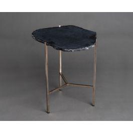 2XL Dacey Black And Silver Side Table For House Decoration