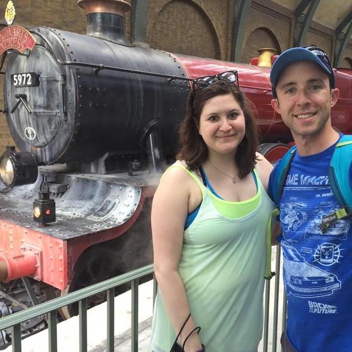 Getting ready to board the Hogwarts Express!