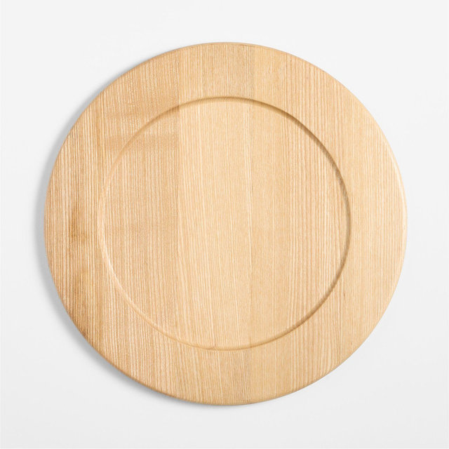 Madeira Acacia with a Oak Finish Charger Plate
