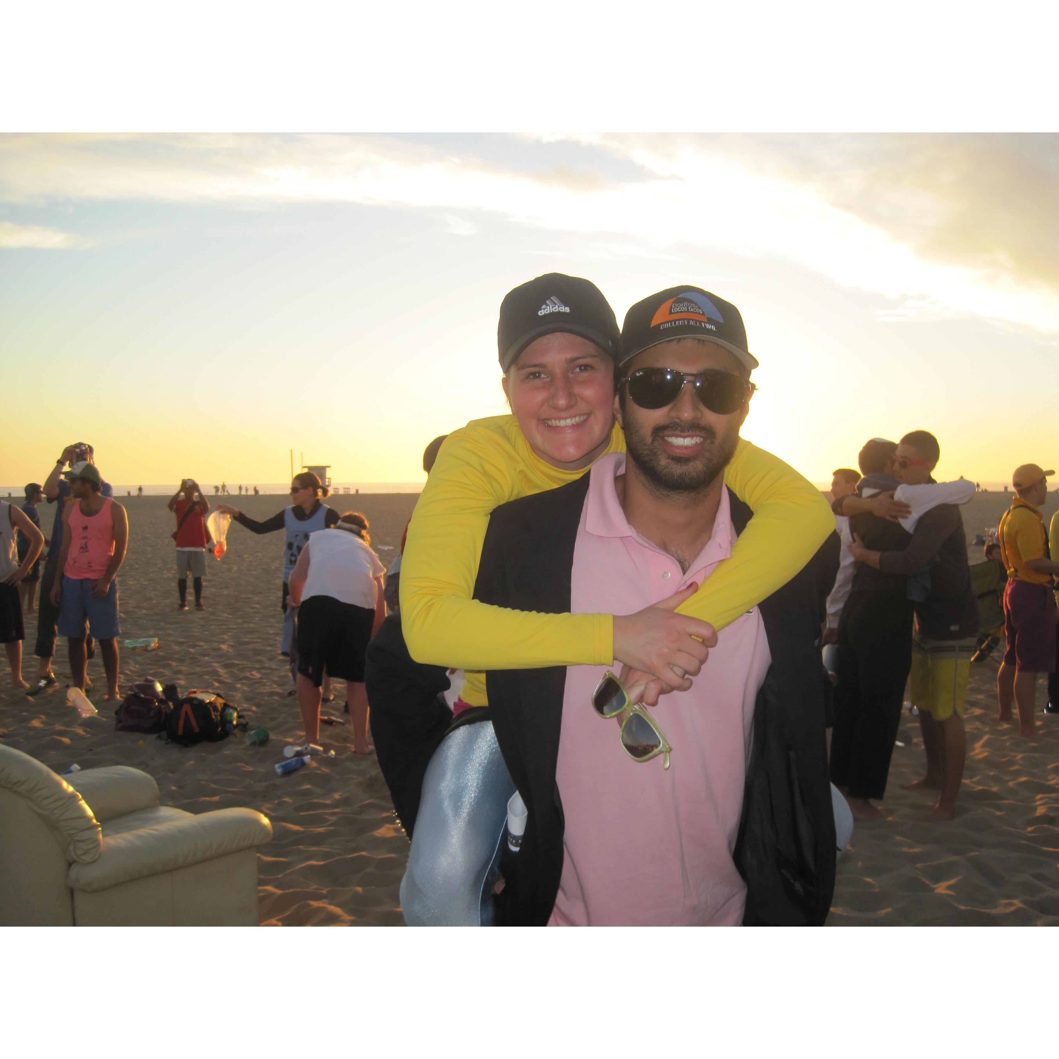 One of many frisbee tournaments - Lei Out in Santa Monica