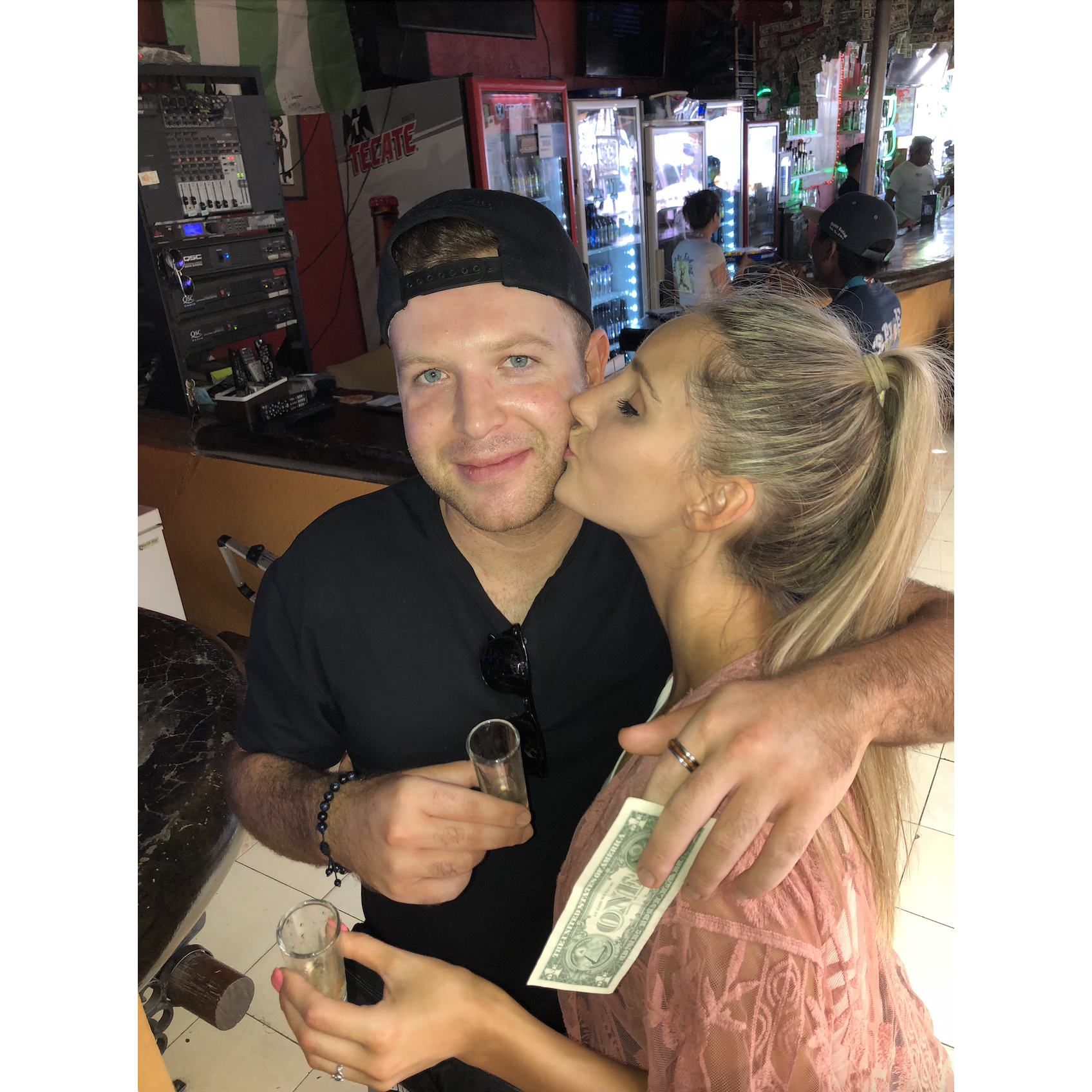 Tequila shots in Cabo 2019
