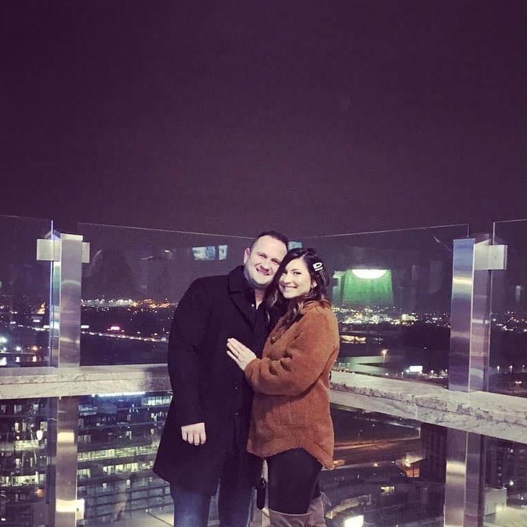 The night we got engaged!
