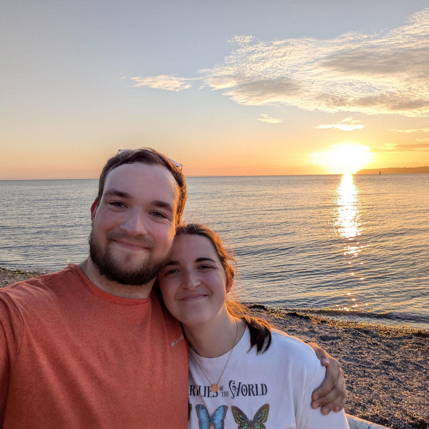 Catching a sunset at Semiahmoo in Washington (visiting Travis' family)