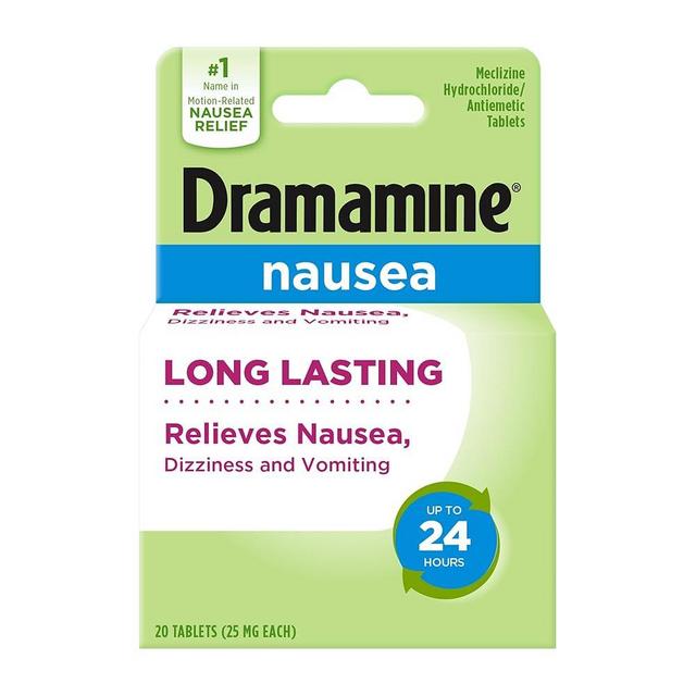 Dramamine Nausea Long Lasting, Nausea Relief, 20 Count