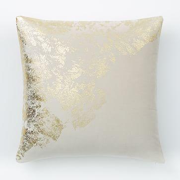 Metallic Sandstone Pillow Cover in Stone