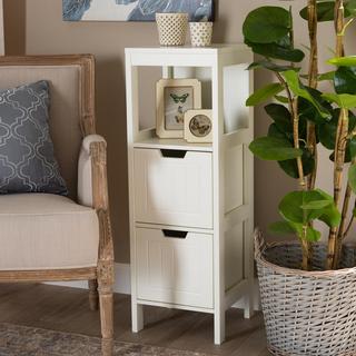 Reuben Cottage 2-Drawer Wood Storage Cabinet