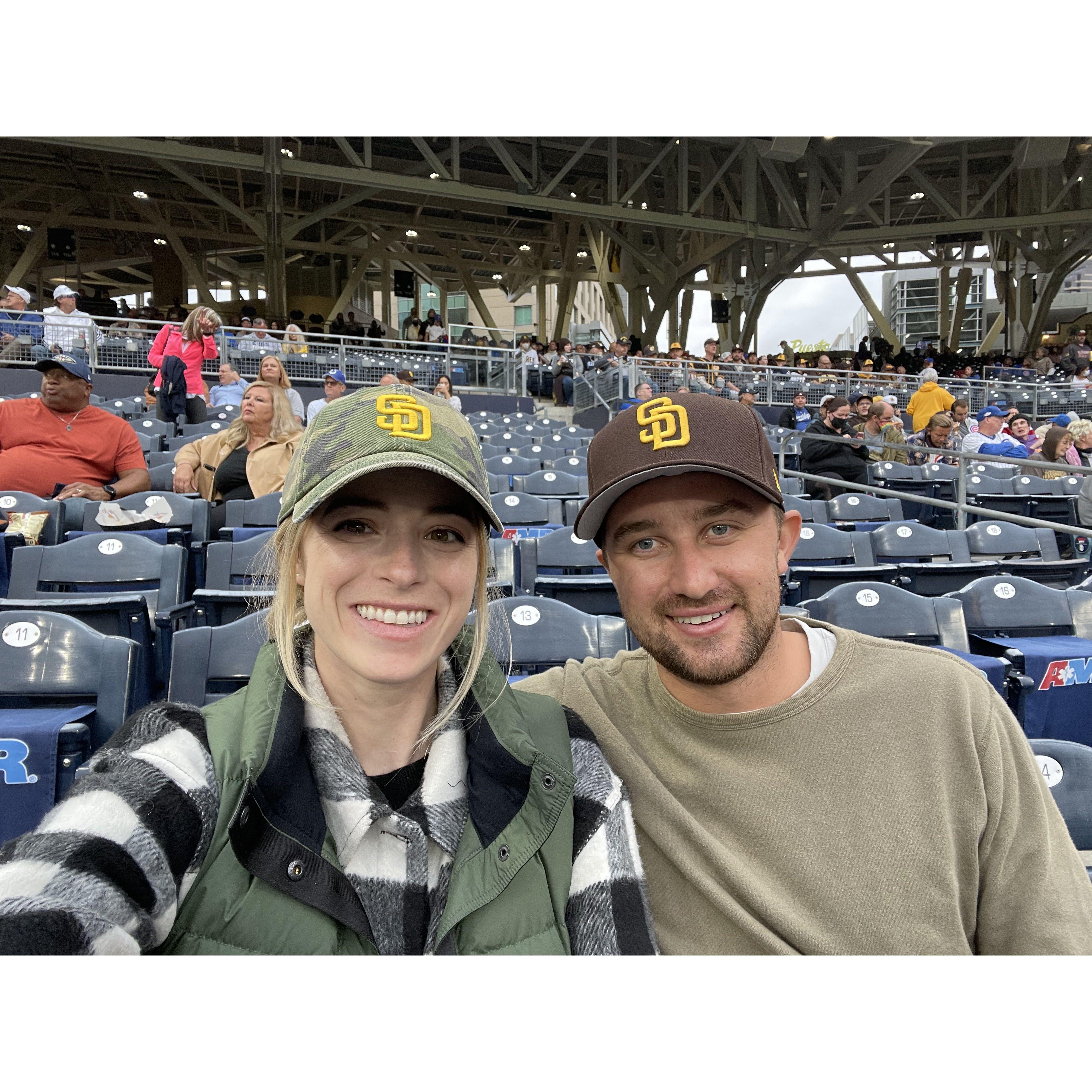 Alec turning Amelia into a Padres fan